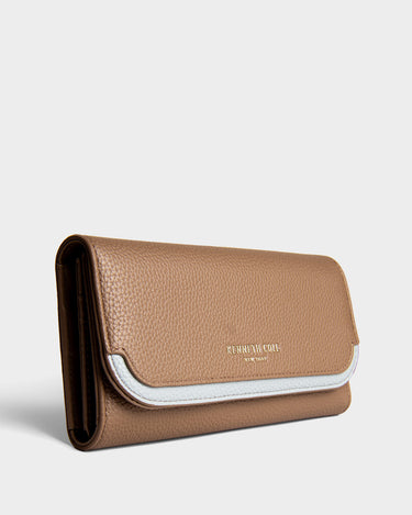 Billetera con solapa para mujer tailored chic