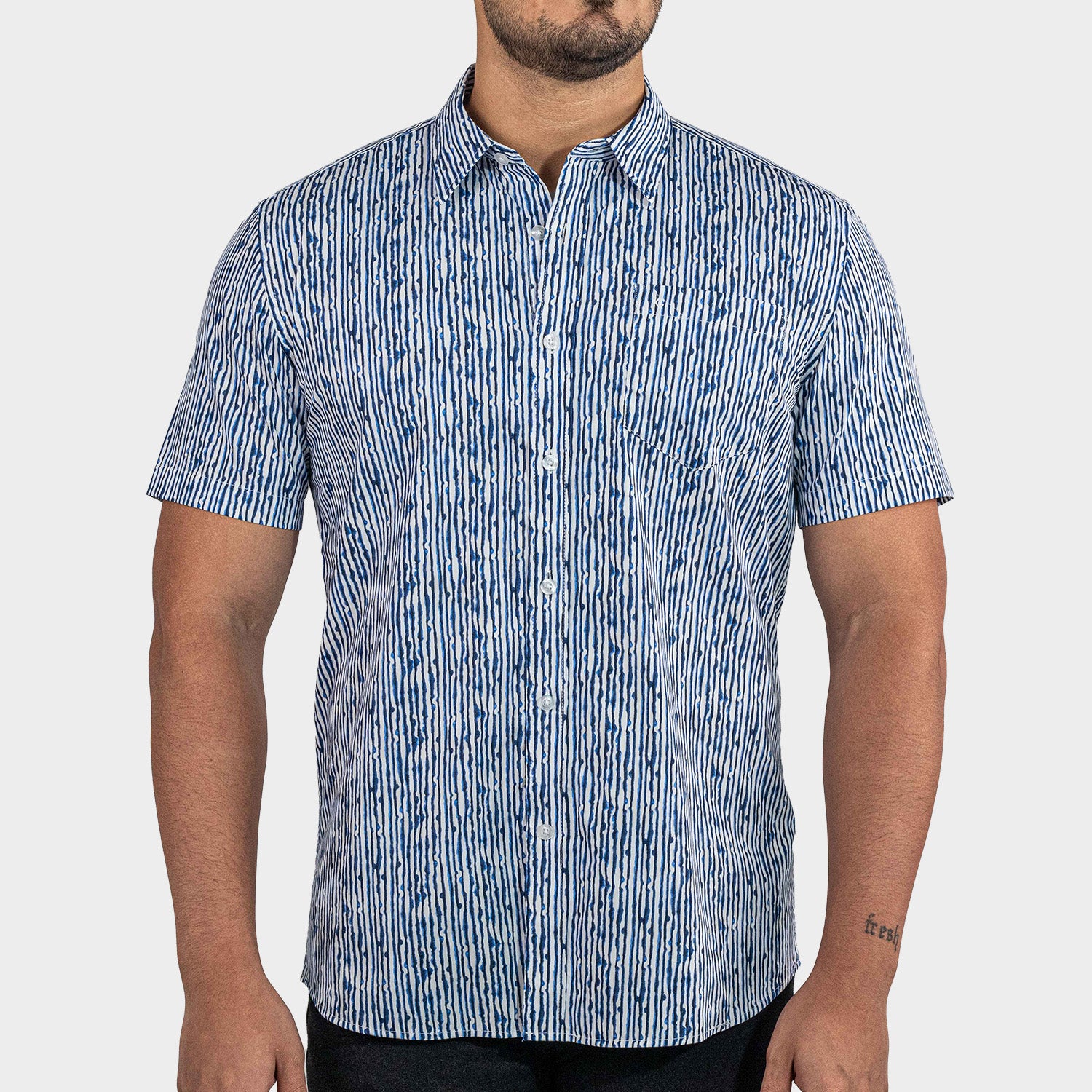 camisa manga corta para hombre