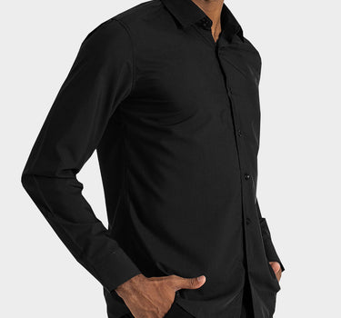 Camisa manga larga fondo entero para hombre