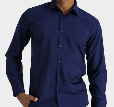 Camisa manga larga fondo entero para hombre