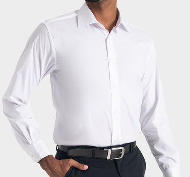 Camisa manga larga fondo entero para hombre