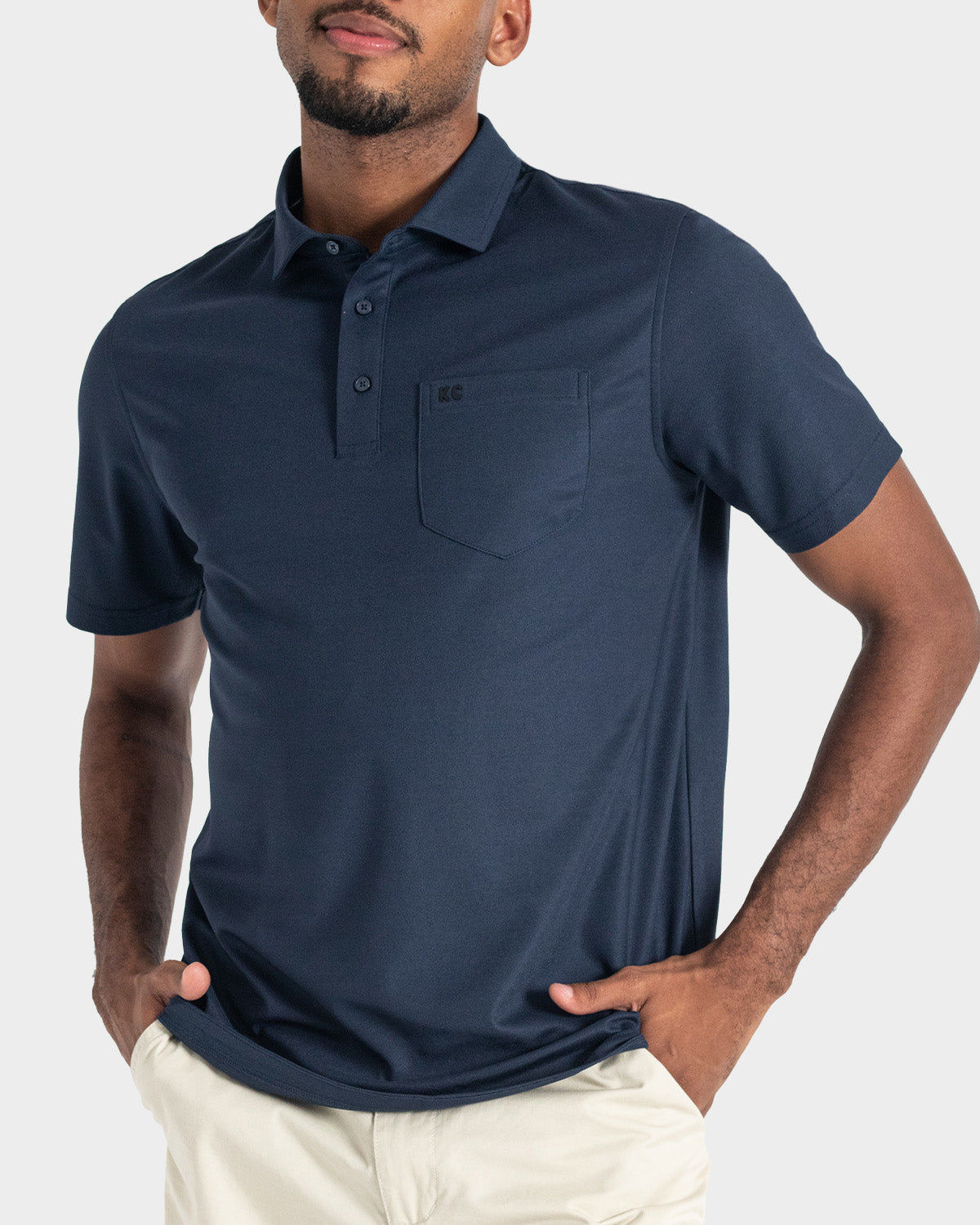 Polo fondo entero para hombre
