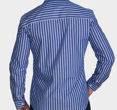 Camisa manga larga a rayas para hombre