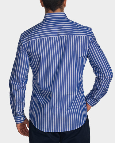 Camisa manga larga a rayas para hombre