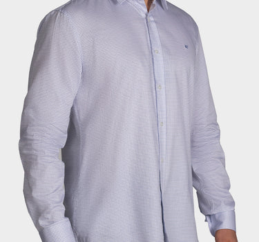 Camisa manga larga a cuadros para hombre