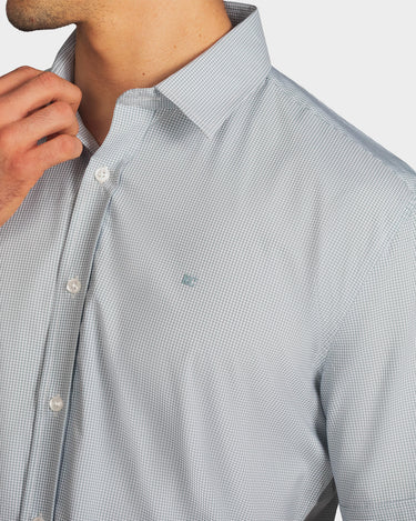 Camisa manga corta a cuadros para hombre