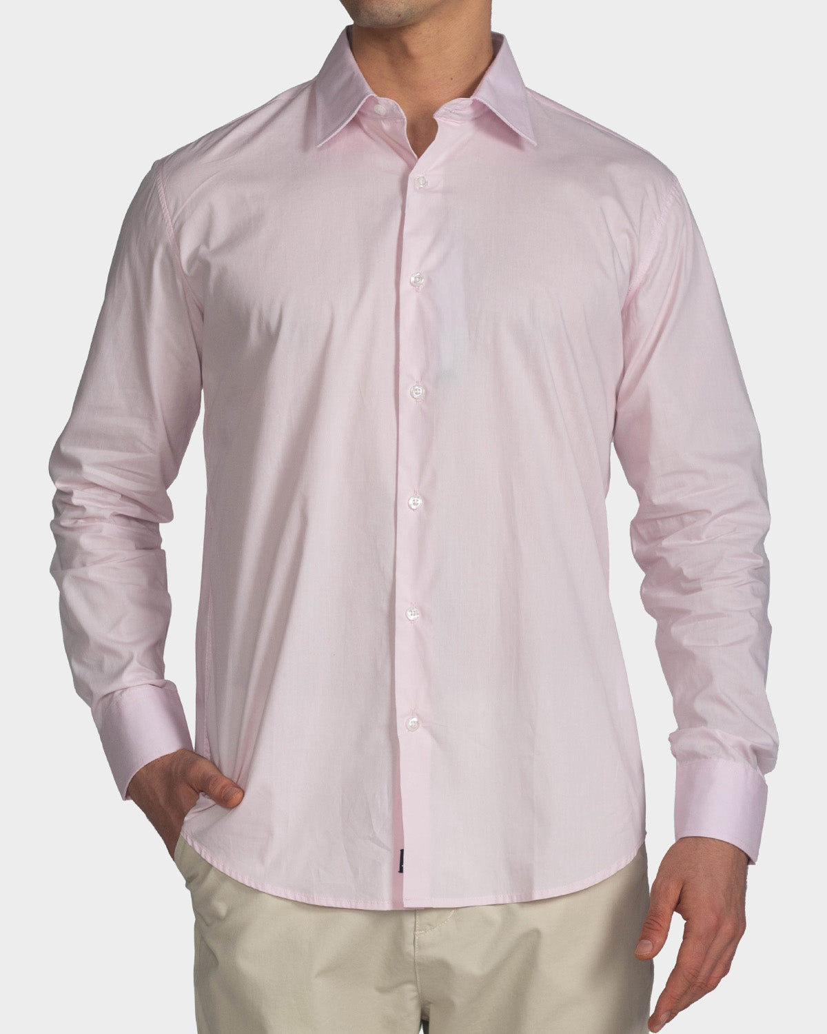Camisa de vestir manga larga para hombre