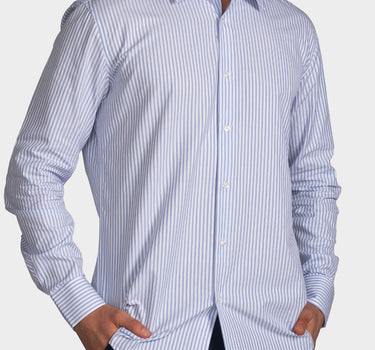 Camisa manga larga para hombre blue