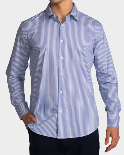 Camisa de vestir manga larga para hombre
