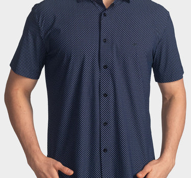Camisa manga corta para hombre navy