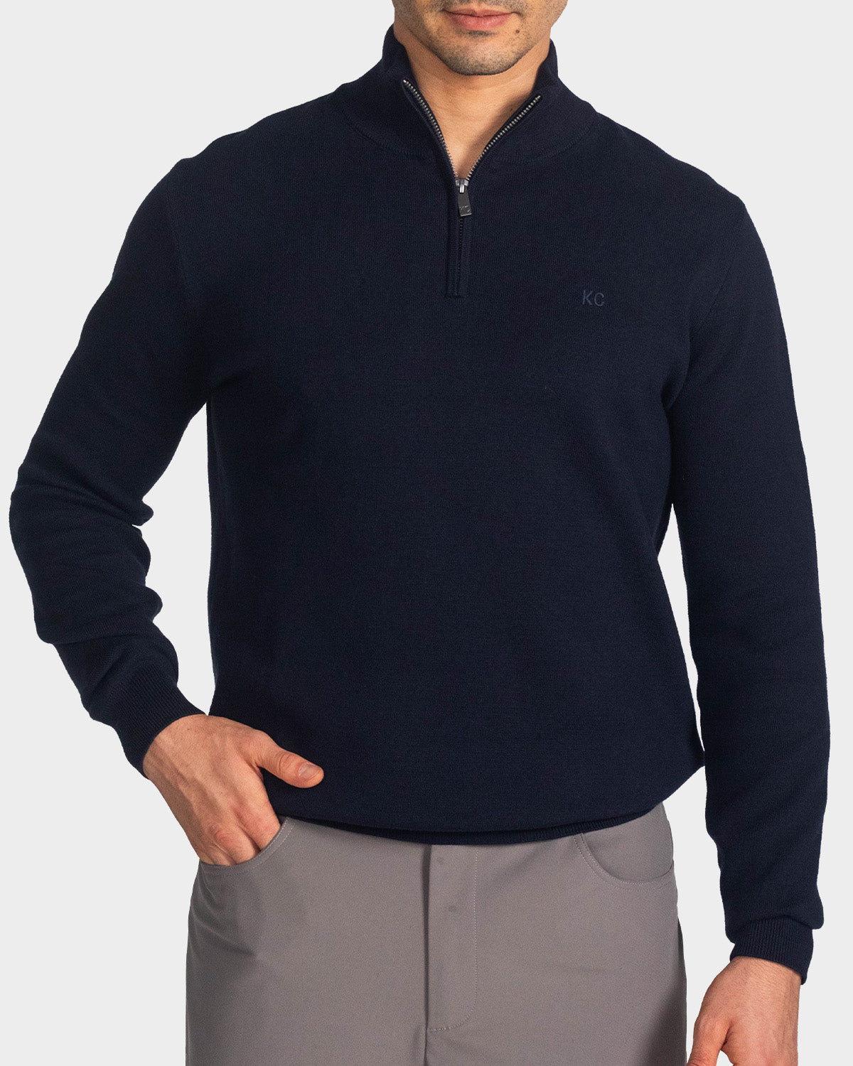 Suéter para hombre con cremallera