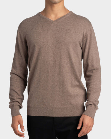 Suéter para hombre cuello v