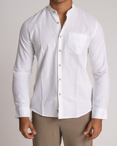 Camisa casual manga larga para hombre