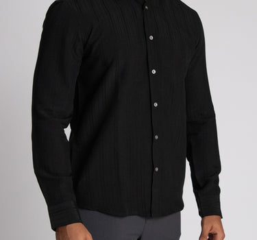 Camisa casual manga larga para hombre