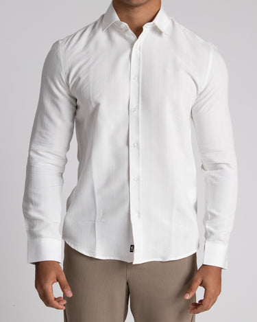 Camisa casual manga larga para hombre