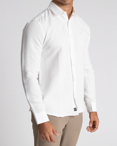 Camisa casual manga larga para hombre