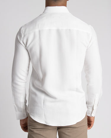 Camisa casual manga larga para hombre