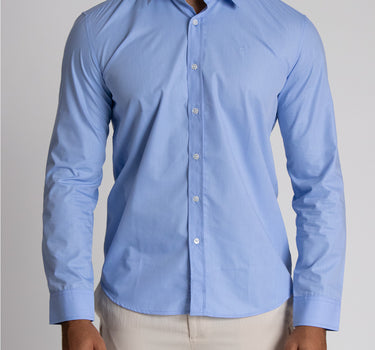 Camisa casual manga larga para hombre