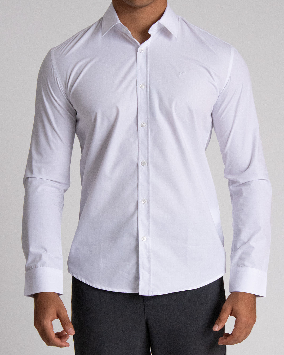 Camisa casual manga larga para hombre