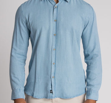 Camisa casual manga larga para hombre