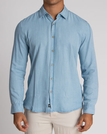 Camisa casual manga larga para hombre