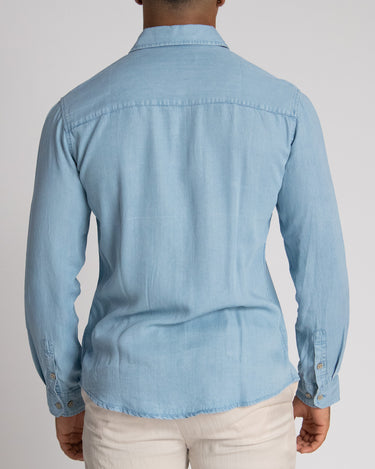 Camisa casual manga larga para hombre