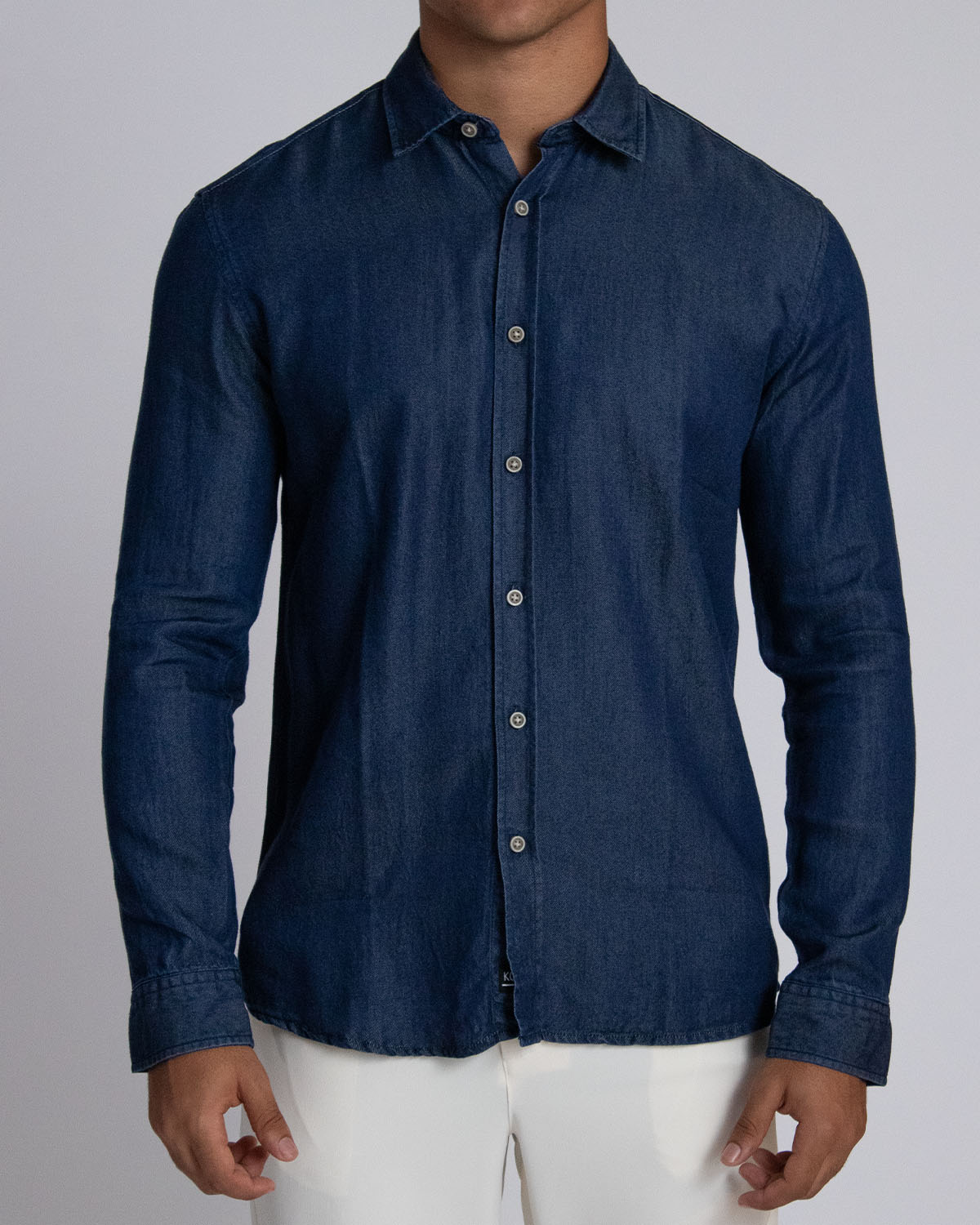 Camisa casual manga larga para hombre