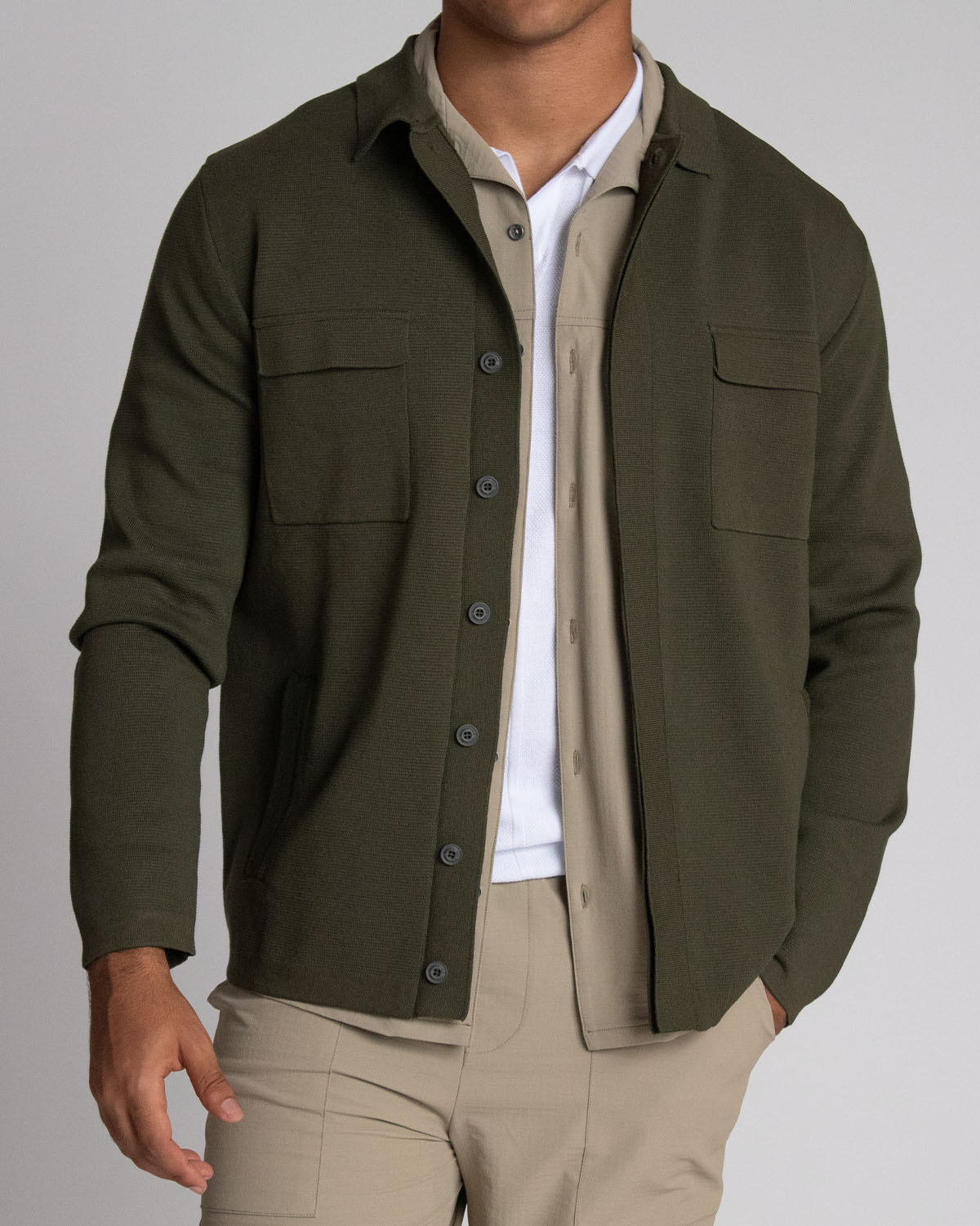 Chaqueta fondo entero para hombre