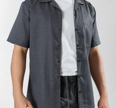 Camisa casual manga corta diseño clásico regular fit para hombre