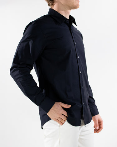 Camisa casual manga larga diseño clásico regular fit para hombre