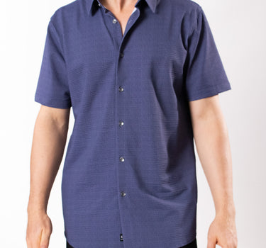 Camisa manga corta diseño a cuadros regular fit para hombre