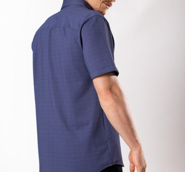Camisa manga corta diseño a cuadros regular fit para hombre