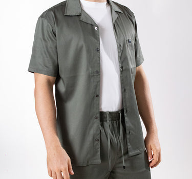 Camisa manga corta con bolsillo regular fit para hombre