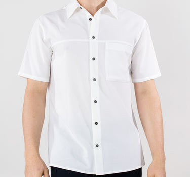 Camisa manga corta con bolsillo regular fit para hombre