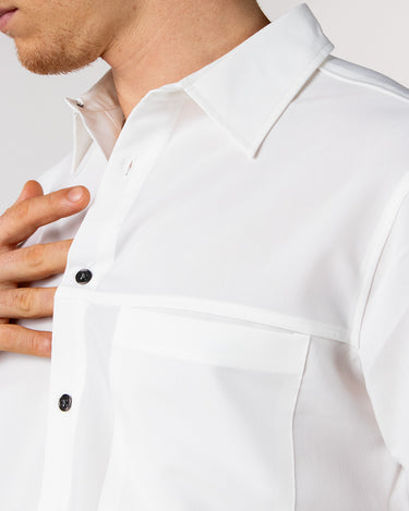Camisa manga corta con bolsillo regular fit para hombre
