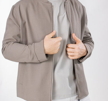chaqueta diseño con cremallera regular fit para hombre