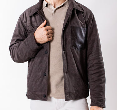 Chaqueta casual diseño con bolsillo regual fit para hombre
