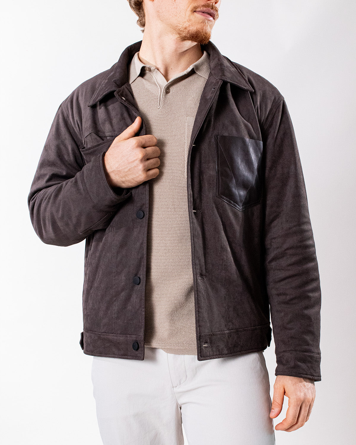 Chaqueta casual diseño con bolsillo regual fit para hombre