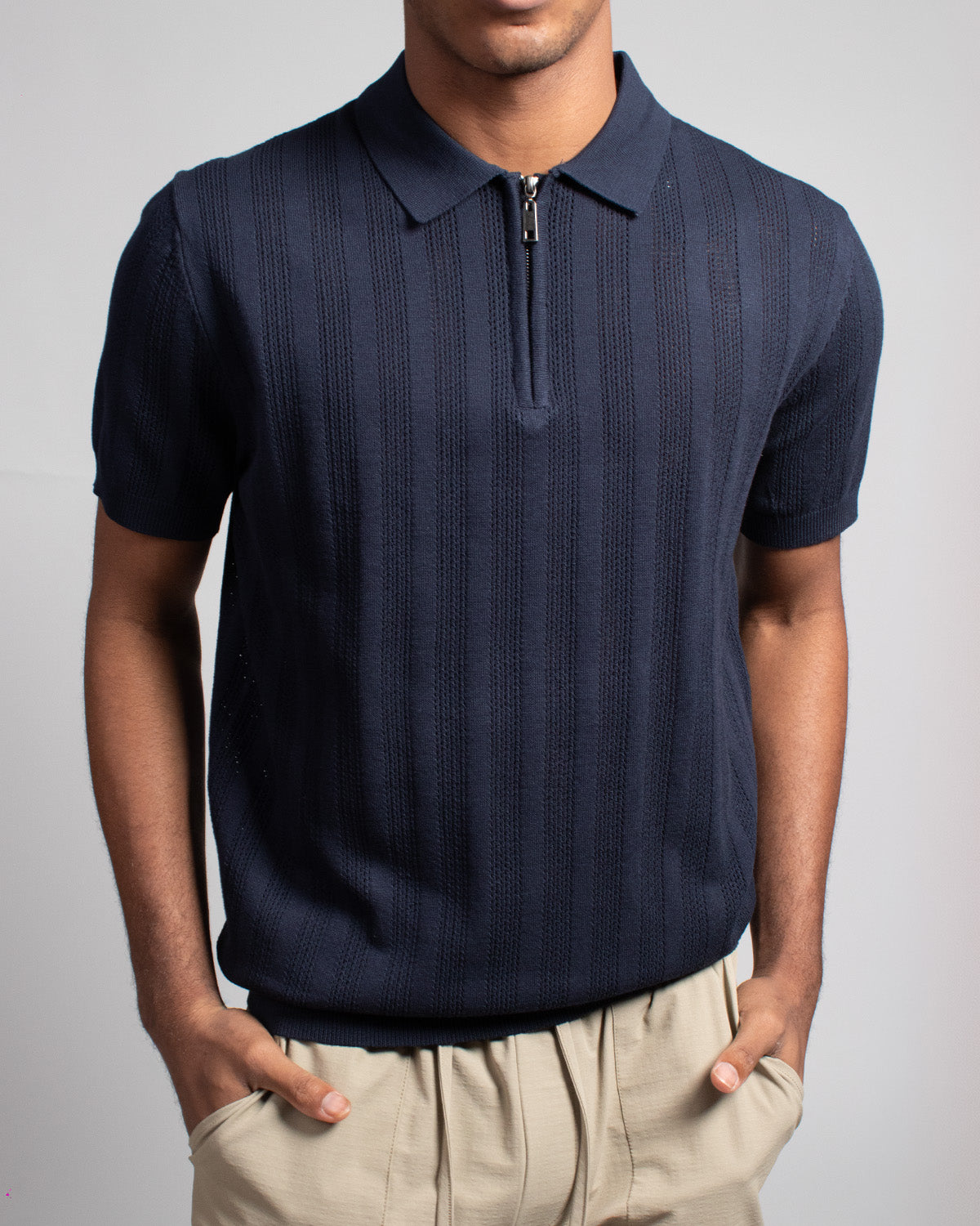 Polo fondo entero para hombre
