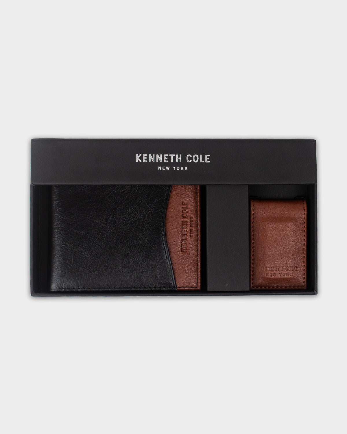Kit tarjetero de cuero para hombre ryan
