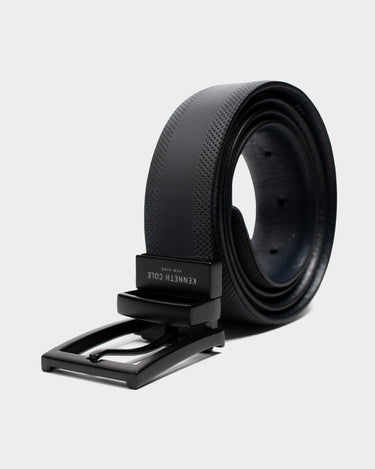 Correa de cuero reversible para hombre noir