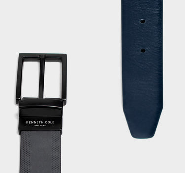 Correa de cuero reversible para hombre noir