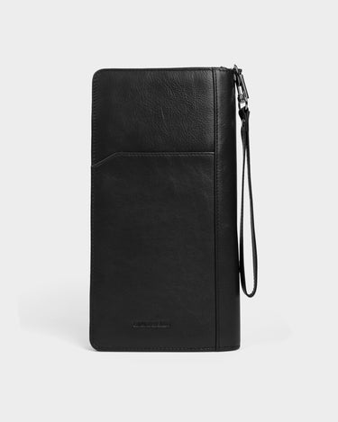 Porta pasaporte de cuero para hombre noman code