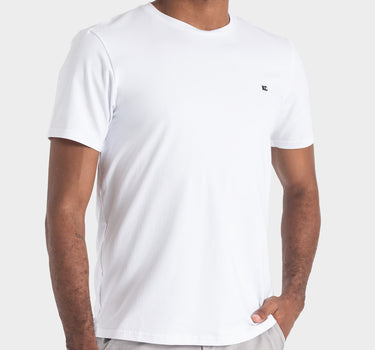 Camiseta fondo entero para hombre whithe