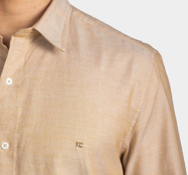 Camisa manga larga fondo entero para hombre