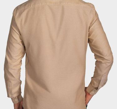 Camisa manga larga fondo entero para hombre