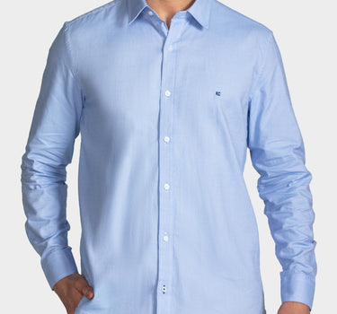 Camisa manga larga fondo entero para hombre