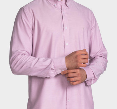Camisa manga larga fondo entero para hombre