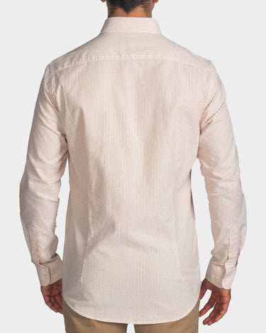 Camisa manga larga a rayas para hombre