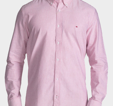 Camisa manga larga a rayas para hombre